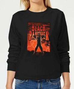 Marvel Universe Wakanda Lightning Women's Sweatshirt - Black - XXL - Noir chez Zavvi FR image 5059478964111