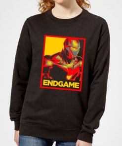 Avengers Endgame Iron Man Poster Women's Sweatshirt - Black - 5XL - Noir chez Zavvi FR image 5059478965132