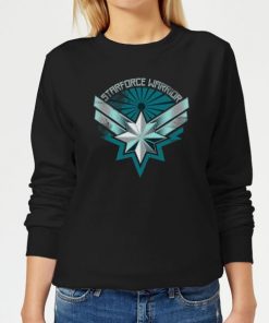 Captain Marvel Starforce Warrior Women's Sweatshirt - Black - 5XL - Noir chez Zavvi FR image 5059478965941