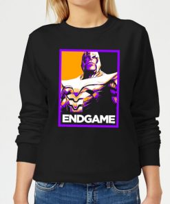 Avengers Endgame Thanos Poster Women's Sweatshirt - Black - 5XL - Noir chez Zavvi FR image 5059478966214