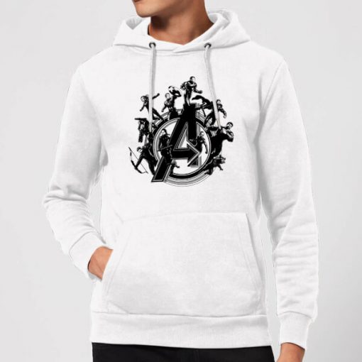 Sweat à capuche Avengers Endgame Hero Circle Homme - Blanc - M - Blanc chez Zavvi FR image 5059478967822