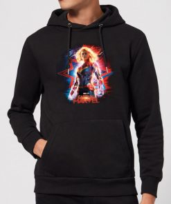 Captain Marvel Poster Hoodie - Black - M - Noir chez Zavvi FR image 5059478968324