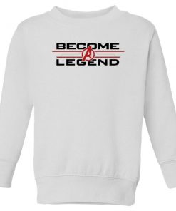 Sweat-shirt Avengers Endgame Become A Legend - Enfant - Blanc - 11-12 ans - Blanc chez Zavvi FR image 5059478971553