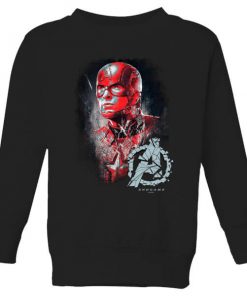 Sweat-shirt Avengers Endgame Captain America Brushed - Enfant - Noir - 11-12 ans - Noir chez Zavvi FR image 5059478972758