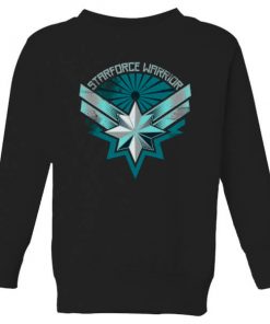 Captain Marvel Starforce Warrior Kids' Sweatshirt - Black - 11-12 ans - Noir chez Zavvi FR image 5059478972901