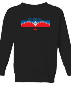 Captain Marvel Sending Kids' Sweatshirt - Black - 11-12 ans - Noir chez Zavvi FR image 5059478973250