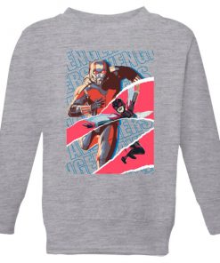 Marvel Avengers AntMan And Wasp Collage Kids' Sweatshirt - Grey - 11-12 ans - Gris chez Zavvi FR image 5059478973601