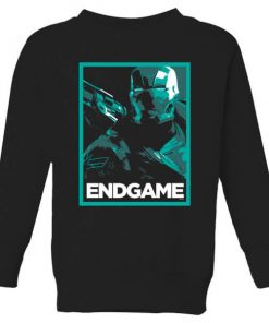 Avengers Endgame War Machine Poster Kids' Sweatshirt - Black - 11-12 ans - Noir chez Zavvi FR image 5059478973953