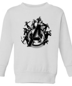 Sweat-shirt Avengers Endgame Hero Circle - Enfant - Blanc - 11-12 ans - Blanc chez Zavvi FR image 5059478974158