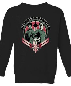 Captain Marvel Take A Risk Kids' Sweatshirt - Black - 11-12 ans - Noir chez Zavvi FR image 5059478974202