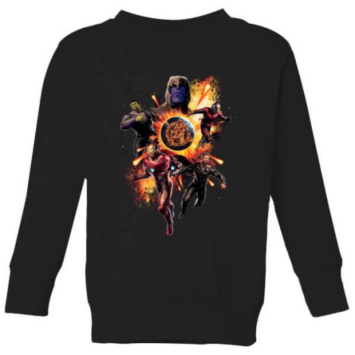 Sweat-shirt Avengers: Endgame Explosion Team - Enfant - Noir - 11-12 ans - Noir chez Zavvi FR image 5059479005998