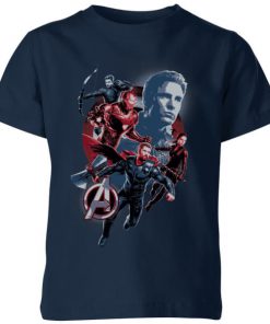 T-shirt Avengers: Endgame Shield Team - Enfant - Bleu Marine - 11-12 ans - Navy chez Zavvi FR image 5059479007091