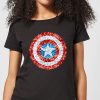 Marvel Captain America Pixelated Shield Women's T-Shirt - Black - XXL - Noir chez Zavvi FR image 5059479189346