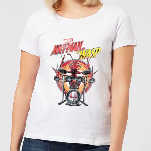 Marvel Drummer Ant Women's T-Shirt - White - XXL - Blanc chez Zavvi FR image 5059479189704