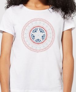 Marvel Captain America Oriental Shield Women's T-Shirt - White - XXL - Blanc chez Zavvi FR image 5059479189889