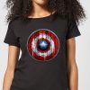 Marvel Captain America Wooden Shield Women's T-Shirt - Black - XXL - Noir chez Zavvi FR image 5059479190069