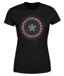 Marvel Captain America Oriental Shield Women's T-Shirt - Black - XXL - Noir chez Zavvi FR image 5059479190243