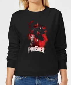 Marvel The Punisher Women's Sweatshirt - Black - 5XL - Noir chez Zavvi FR image 5059479192124