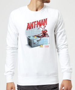 Marvel Bathing Ant Sweatshirt - White - XXL - Blanc chez Zavvi FR image 5059479192254