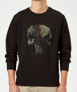 Marvel Camo Skull Sweatshirt - Black - XXL - Noir chez Zavvi FR image 5059479192339