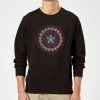 Marvel Captain America Oriental Shield Sweatshirt - Black - XXL - Noir chez Zavvi FR image 5059479192735