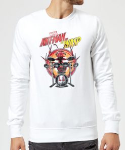 Marvel Drummer Ant Sweatshirt - White - XXL - Blanc chez Zavvi FR image 5059479193138