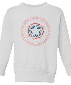 Marvel Captain America Oriental Shield Kids' Sweatshirt - White - 11-12 ans - Blanc chez Zavvi FR image 5059479193510