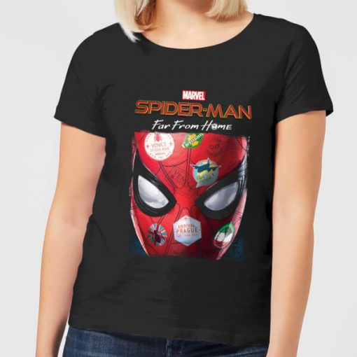 Spider-Man Far From Home Stickers Mask Women's T-Shirt - Black - XXL - Noir chez Zavvi FR image 5059479286908