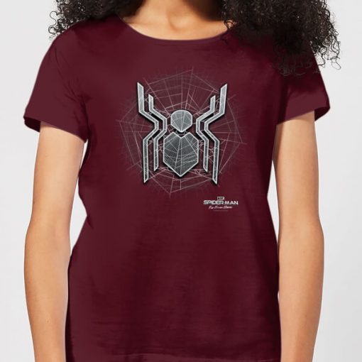 Spider-Man Far From Home Web Icon Women's T-Shirt - Burgundy - XXL - Bourgogne chez Zavvi FR image 5059479287264