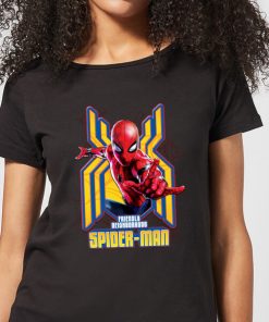 Spider Man Far From Home Friendly Neighborhood Spider-Man Women's T-Shirt - Black - XXL - Noir chez Zavvi FR image 5059479287325