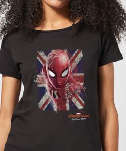 Spider-Man Far From Home British Flag Women's T-Shirt - Black - XXL - Noir chez Zavvi FR image 5059479287653