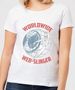 Spider-Man Far From Home Worldwide Web Slinger Women's T-Shirt - White - XXL - Blanc chez Zavvi FR image 5059479287899