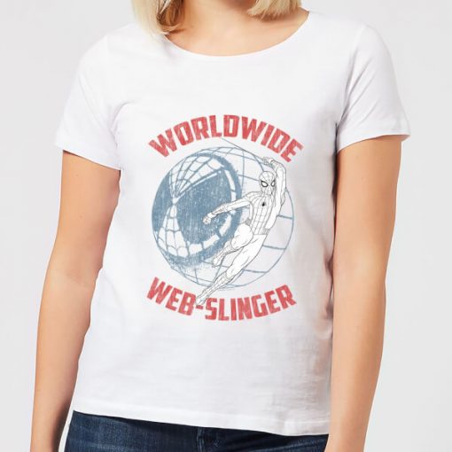 Spider-Man Far From Home Worldwide Web Slinger Women's T-Shirt - White - XXL - Blanc chez Zavvi FR image 5059479287899