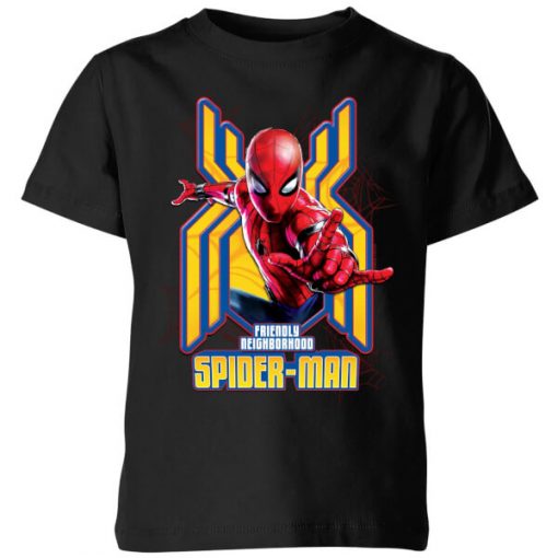 Spider Man Far From Home Friendly Neighborhood Spider-Man Kids' T-Shirt - Black - 11-12 ans - Noir chez Zavvi FR image 5059479288117