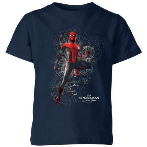 Spider-Man Far From Home Upgraded Suit Kids' T-Shirt - Navy - 11-12 ans - Navy chez Zavvi FR image 5059479288261