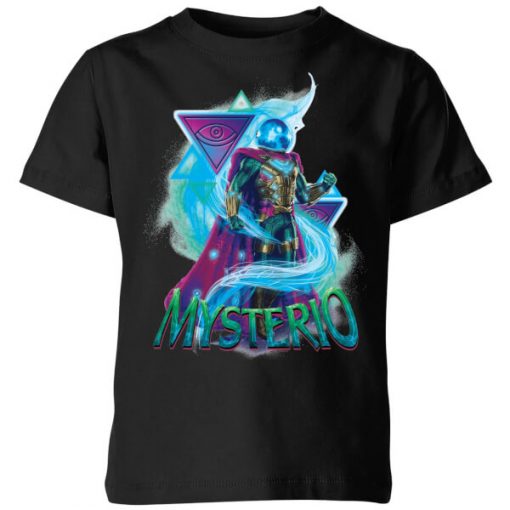 Spider-Man Far From Home Mysterio Energy Triangles Kids' T-Shirt - Black - 11-12 ans - Noir chez Zavvi FR image 5059479288315