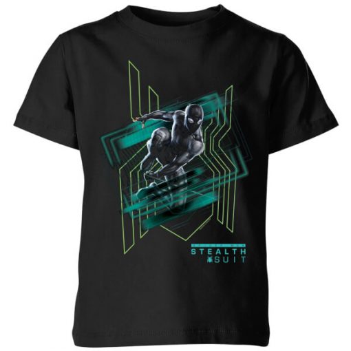 Spider-Man Far From Home Stealth Suit Kids' T-Shirt - Black - 11-12 ans - Noir chez Zavvi FR image 5059479288414