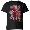 Spider-Man Far From Home British Flag Kids' T-Shirt - Black - 11-12 ans - Noir chez Zavvi FR image 5059479288568