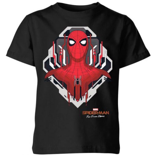 Spider-Man Far From Home Web Tech Badge Kids' T-Shirt - Black - 11-12 ans - Noir chez Zavvi FR image 5059479288667