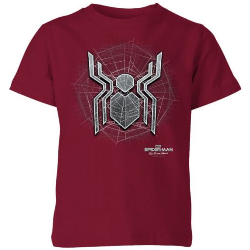 Spider-Man Far From Home Web Icon Kids' T-Shirt - Burgundy - 11-12 ans - Bourgogne chez Zavvi FR image 5059479288810