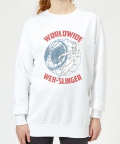 Spider-Man Far From Home Worldwide Web Slinger Women's Sweatshirt - White - XXL - Blanc chez Zavvi FR image 5059479289169