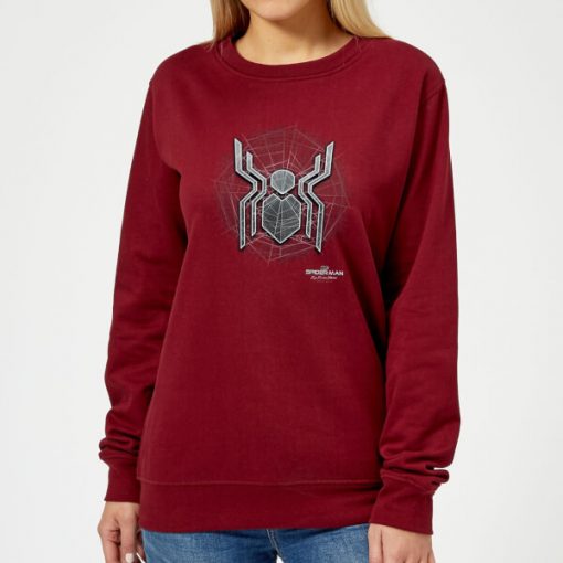 Spider-Man Far From Home Web Icon Women's Sweatshirt - Burgundy - XXL - Bourgogne chez Zavvi FR image 5059479290097