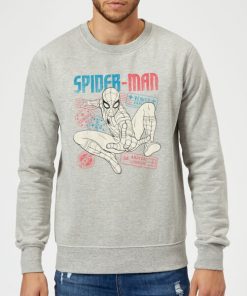 Spider-Man Far From Home Distressed Passport Sweatshirt - Grey - XXL - Gris chez Zavvi FR image 5059479290486