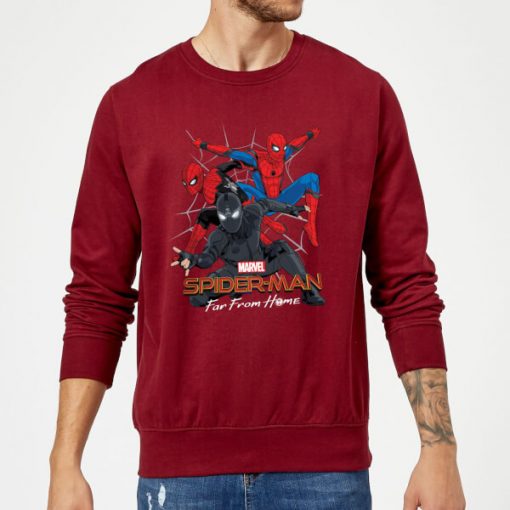 Spider-Man Far From Home Multi Costume Sweatshirt - Burgundy - XXL - Bourgogne chez Zavvi FR image 5059479291094