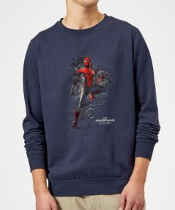 Spider-Man Far From Home Upgraded Suit Sweatshirt - Navy - 5XL - Navy chez Zavvi FR image 5059479291384