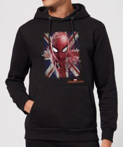 Spider-Man Far From Home British Flag Hoodie - Black - M - Noir chez Zavvi FR image 5059479291766