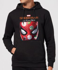 Spider-Man Far From Home Stickers Mask Hoodie - Black - M - Noir chez Zavvi FR image 5059479291964