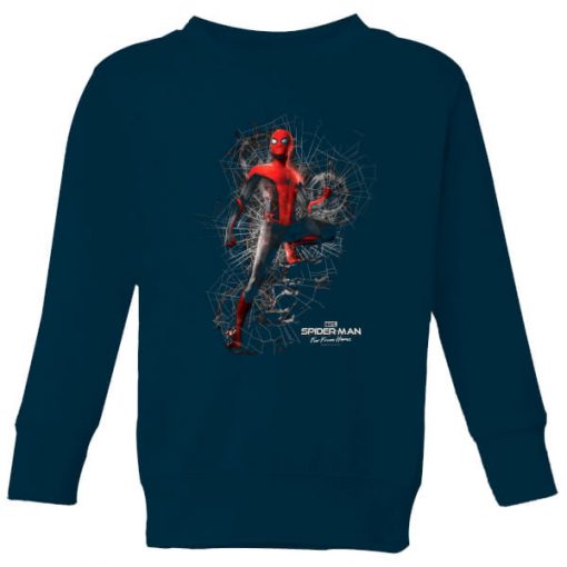 Spider-Man Far From Home Upgraded Suit Kids' Sweatshirt - Navy - 11-12 ans - Navy chez Zavvi FR image 5059479292497