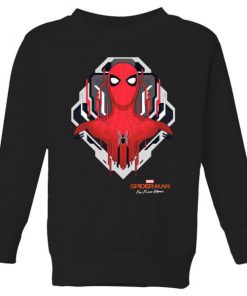 Spider-Man Far From Home Web Tech Badge Kids' Sweatshirt - Black - 11-12 ans - Noir chez Zavvi FR image 5059479292541