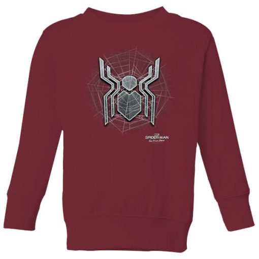 Spider-Man Far From Home Web Icon Kids' Sweatshirt - Burgundy - 11-12 ans - Bourgogne chez Zavvi FR image 5059479292695